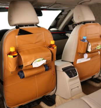 car seat storage leather bag box