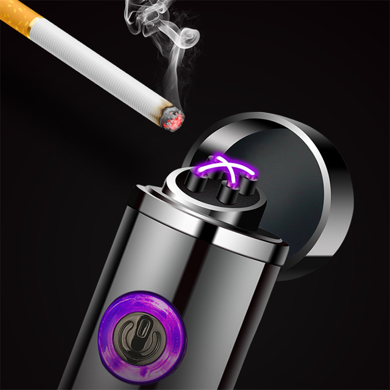 Electric Metal Smoking  Rechargeable USB Lighter