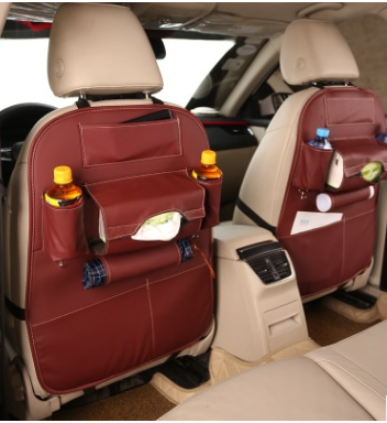 car seat storage leather bag box