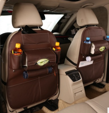 car seat storage leather bag box