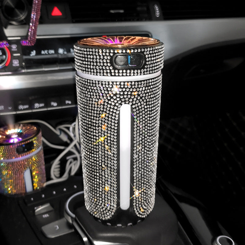 Luxury Diamond Car Humidifier LED Light