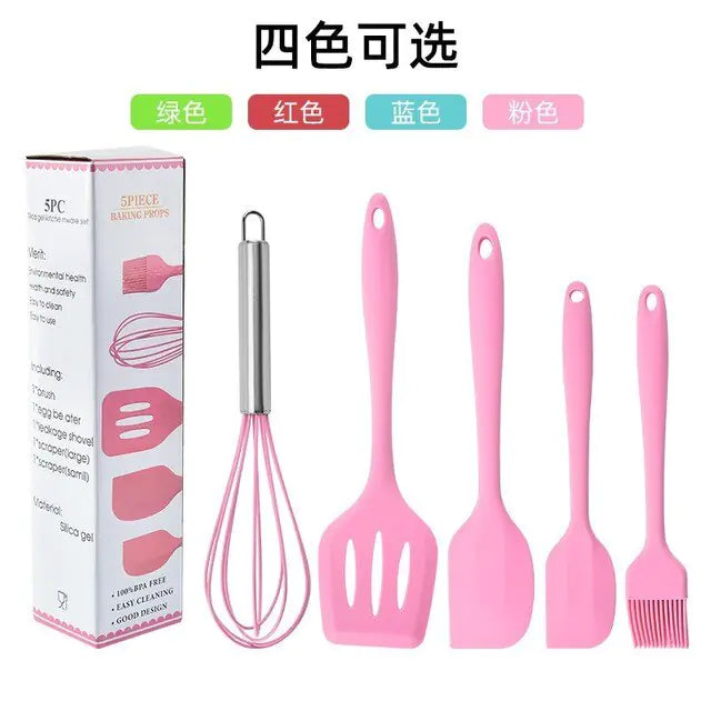 5/12pc Kitchen Utensil Set Wooden Handle