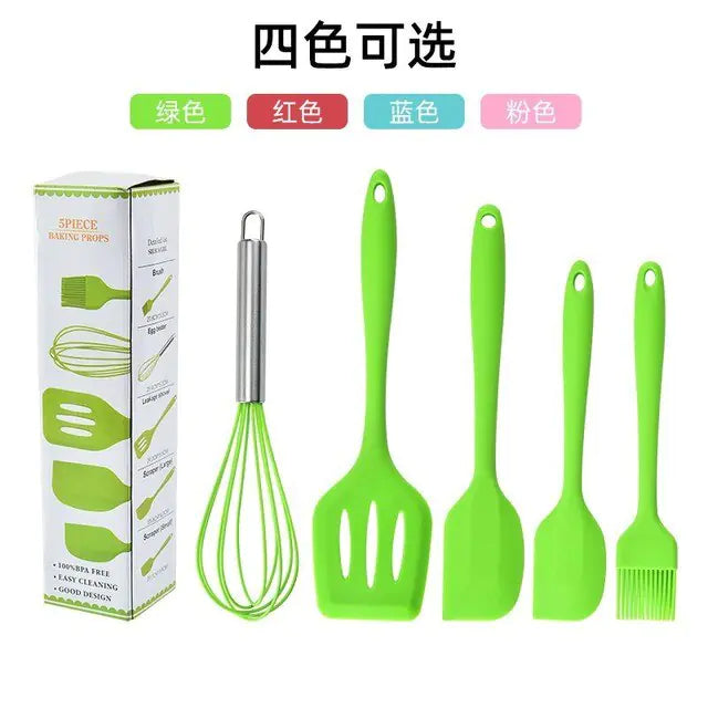 5/12pc Kitchen Utensil Set Wooden Handle