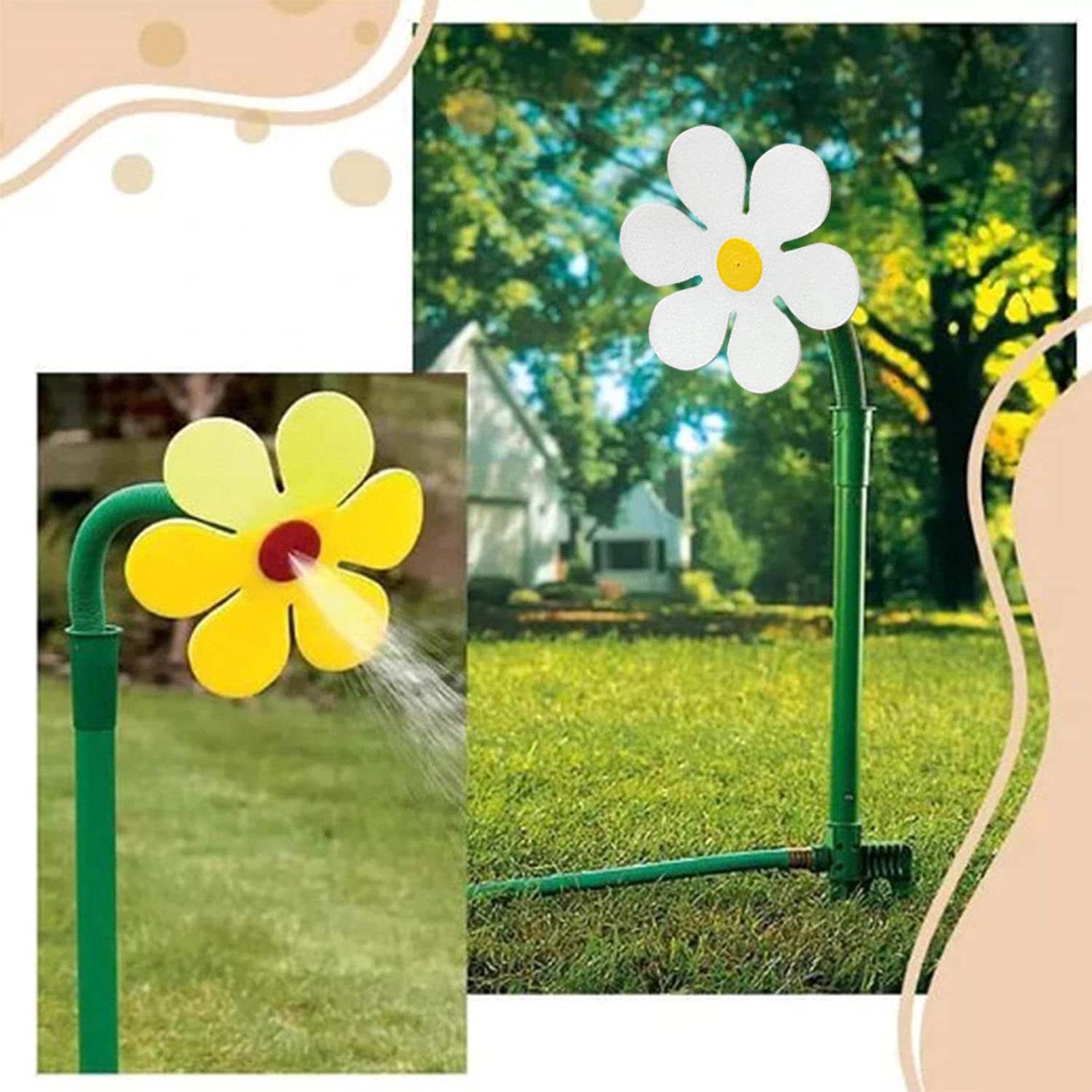 Garden Sprinkler Plastic Sprinkler Sunflower