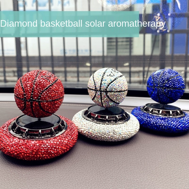 Solar Car Perfume Decoration Rotating Ball