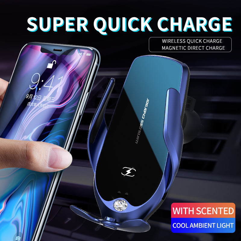 Mobile Phone Car Mount Wireless Charger Fast Charging Air Outlet