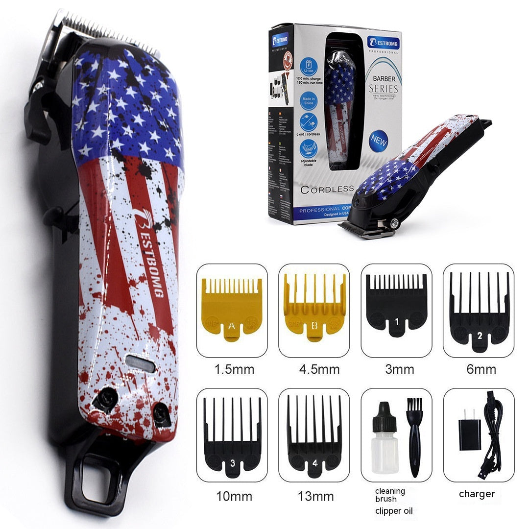 Oil Head Trim Hair Graffiti Hair Scissors Professional Electric Hair Clipper