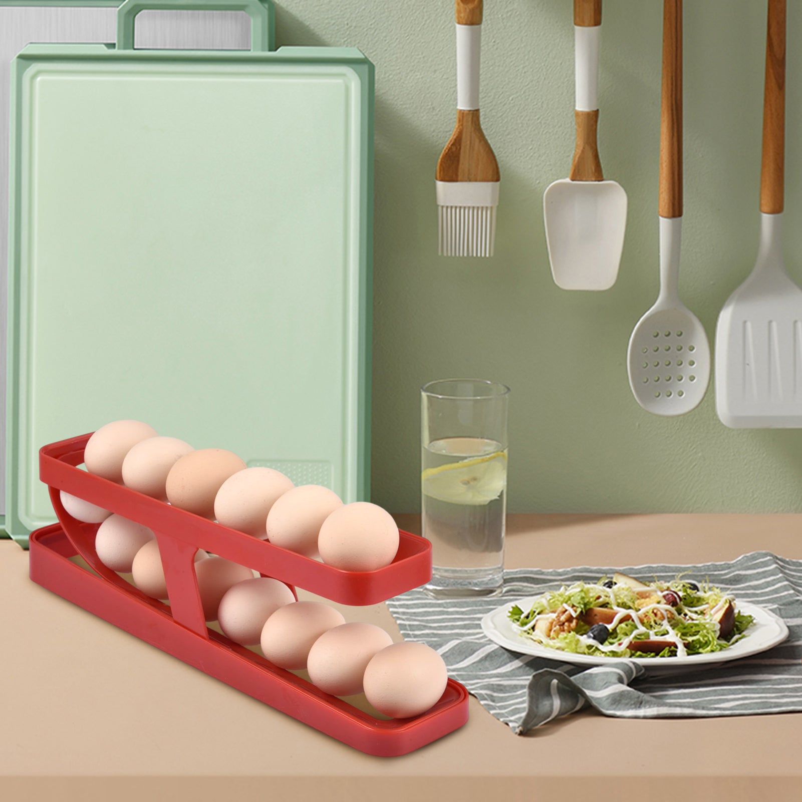 Automatic Scrolling Egg Rack