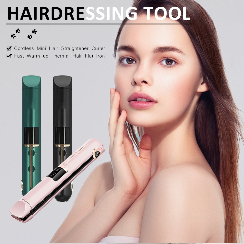 Portable Hair Curler  Straightener